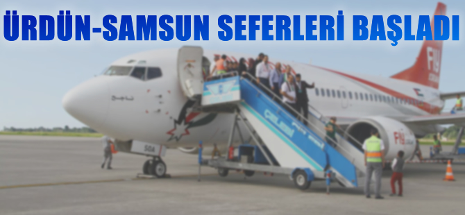 Ürdün-Samsun seferleri başladı