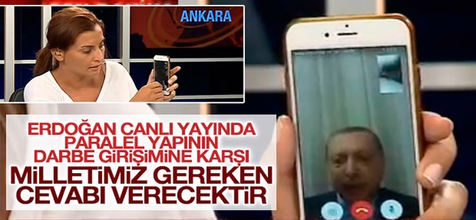 Cumhurbaşkanı Erdoğan'dan halka çağrı