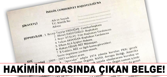 Gözaltındaki hakimin çekmecesinden darbe sonrası kullanılacak dilekçe çıktı
