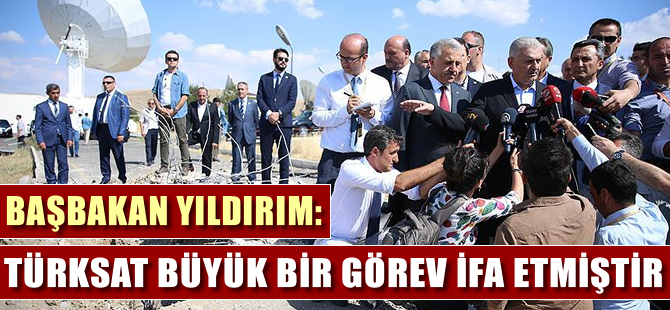 Başbakan Yıldırım: TÜRKSAT büyük bir görev ifa etmiştirKaynak: Başbakan Yıldırım: TÜRKSAT büyük bir görev ifa etmiştir