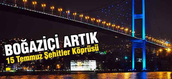 "Şehitler Köprüsü" adı dijital panolara yansıtıldı
