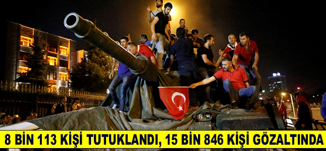 Efkan Ala: 5 bin 266'sı asker 8 bin 113 kişi tutuklandı