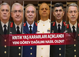 YAŞ kararları sonrası TSK'dan açıklama, İşte yeni liste