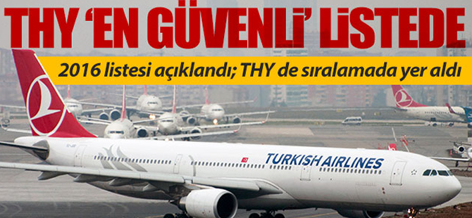THY, Dünyanın en güvenli havayolları listesinde