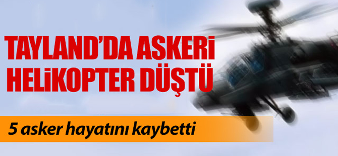 Tayland'da helikopter düştü