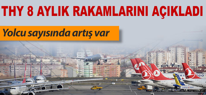 THY 8 aylık rakamlarını açıkladı