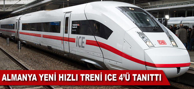 Almanya'nın yeni hızlı treni ICE 4 tanıtıldı