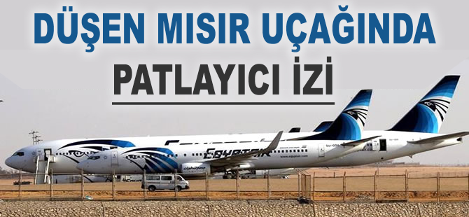 Düşen Mısır uçağında patlayıcı izi!