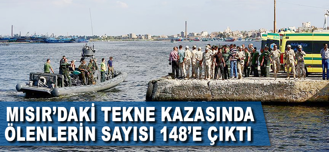 Mısır'daki tekne kazasında ölenlerin sayısı 148'e yükseldi