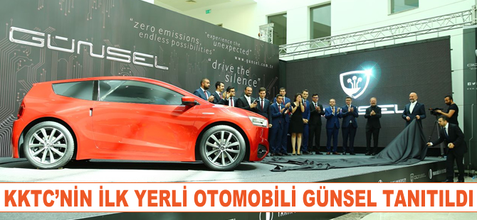 KKTC’nin ilk yerli otomobili “Günsel” görücüye çıktı
