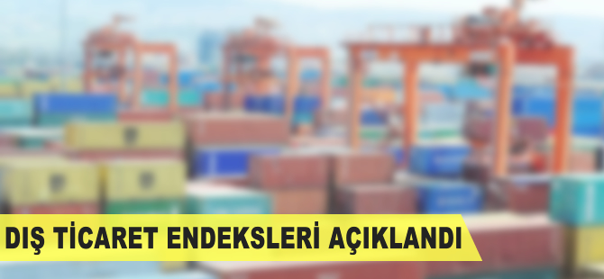 Dış ticaret endeksleri açıklandı