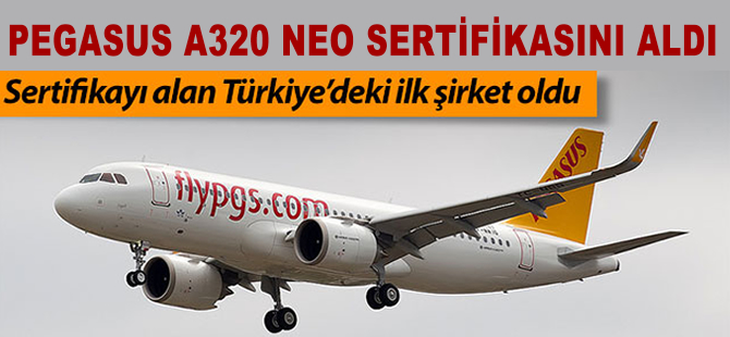Pegasus sertifikayı aldı