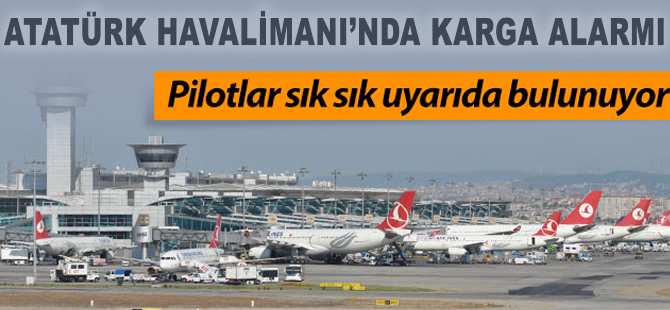 Atatürk Havalimanı'nda karga alarmı