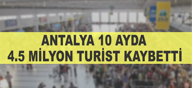 Antalya Havalimanı'nda düşüş devam ediyor