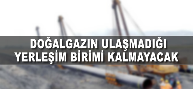 Doğalgazın ulaşmadığı yerleşim birimi kalmayacak
