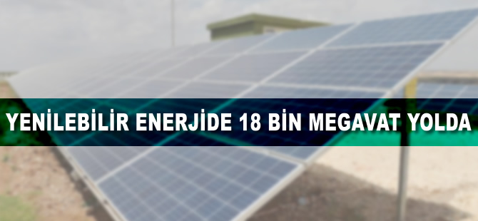 Yenilenebilir enerjide 18 bin megavat daha yolda