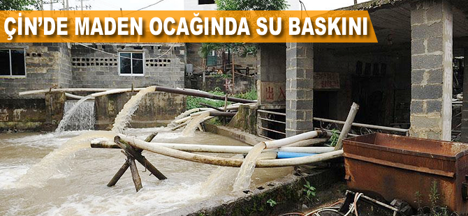 Çin'de maden ocağında su baskını