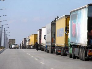 Bulgaristan'a açılan sınır kapılarında tır yoğunluğu