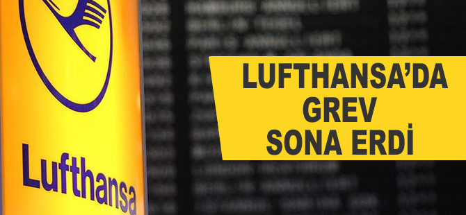 Lufthansa'da grev sona erdi