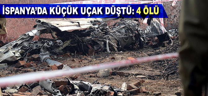 İspanya'da küçük uçak düştü: 4 ölü