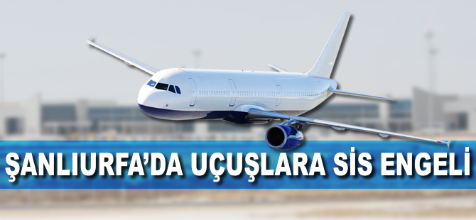 Şanlıurfa'da uçuşlara sis engeli
