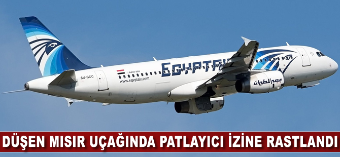 Düşen EgyptAir uçağında patlayıcı izi bulundu