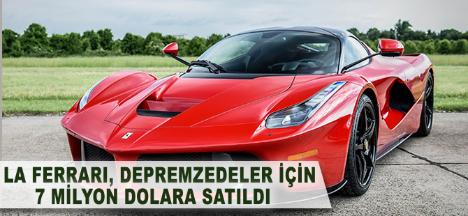 LaFerrari, 7 milyon dolara satıldı
