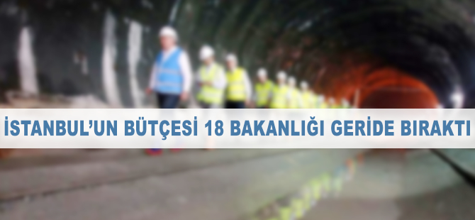 İstanbul'un bütçesi 18 bakanlığı geride bıraktı