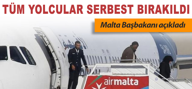 Afriqiyah uçağındaki tüm yolcular serbest bırakıldı