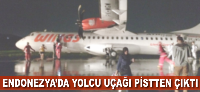 Endonezya'da yolcu uçağı pisitten çıktı