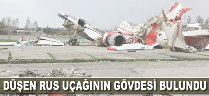 Düşen Rus uçağının gövdesi bulundu