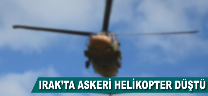 Irak'ta helikopter düştü