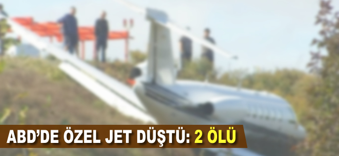 ABD'de özel jet düştü: 2 ölü