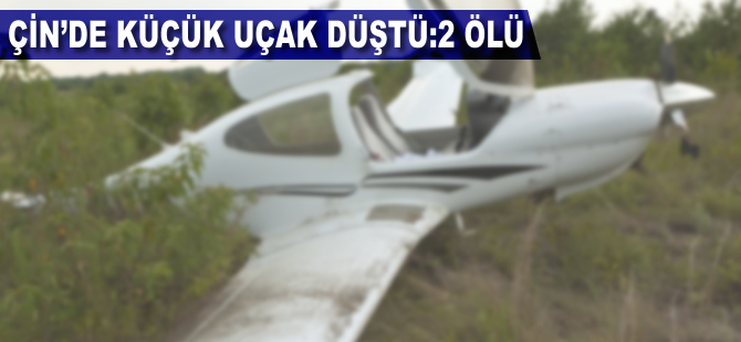 Çin'de küçük uçak düştü: 2 ölü