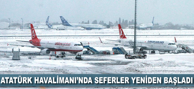 Atatürk Havalimanı'nda seferler yeniden başladı