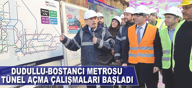 Dudullu-Bostancı metrosu tünel açma çalışmaları başladı