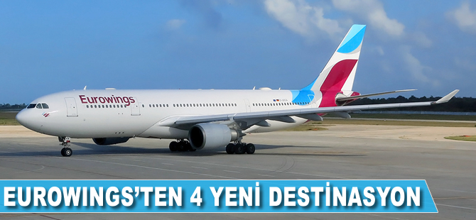 Eurowings’ten Stuttgart kalkışlı 4 yeni destinasyon