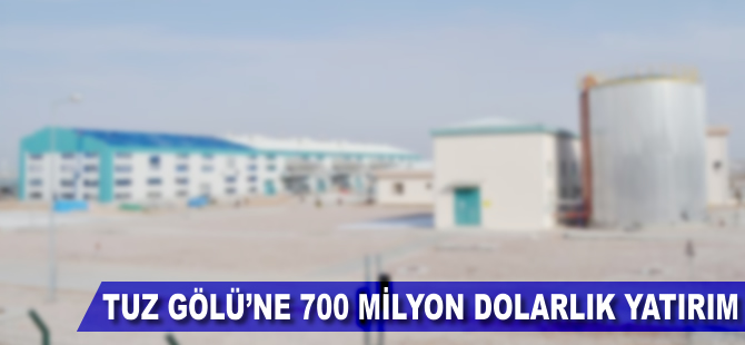 Tuz Gölü'ne 700 milyon dolarlık yatırım