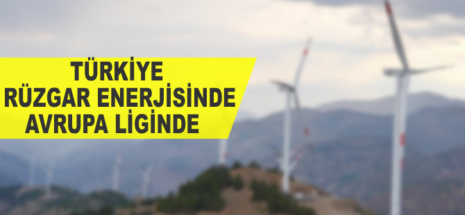 Türkiye rüzgar enerjisinde Avrupa liginde
