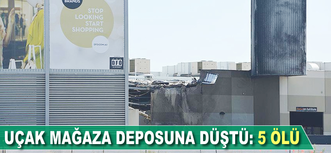 Uçak mağaza deposuna düştü: 5 ölü