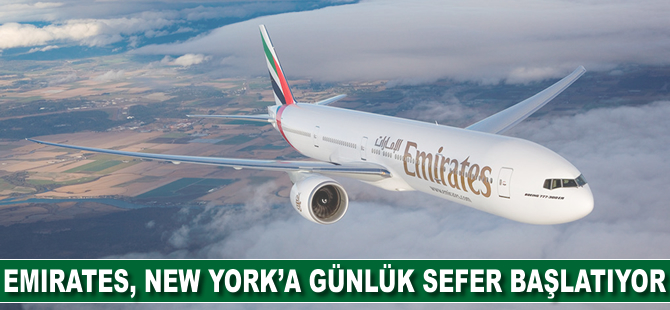 Emirates Atina üzerinden New York’a günlük sefer başlatıyor