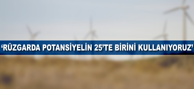 'Rüzgarda potansiyelin 25'te birini kullanıyoruz'