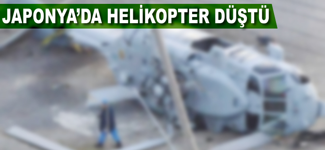 Japonya'da helikopter düştü
