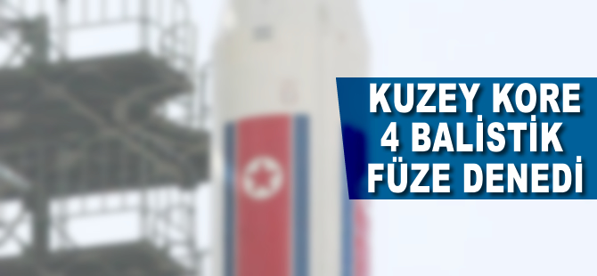 Kuzey Kore 4 balistik füze denedi
