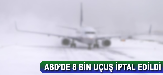ABD'de 8 bin sefer iptal edildi