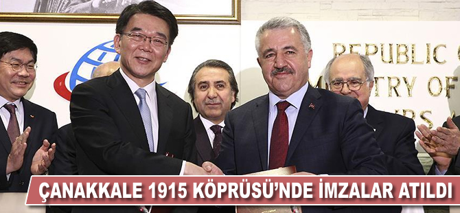 1915 Çanakkale Köprüsü yapım sözleşmesi törenle imzalandı