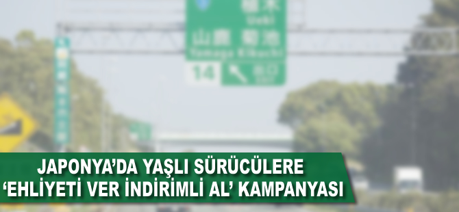 Japonya'da yaşlı sürücülere 'ehliyeti ver indirimli al' kampanyası