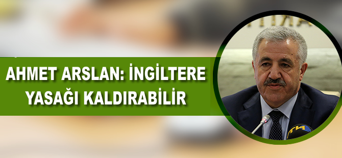 Ahmet Arslan: İngiltere yasağı kaldırabilir