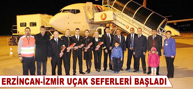 Erzincan-İzmir uçak seferleri başladı
