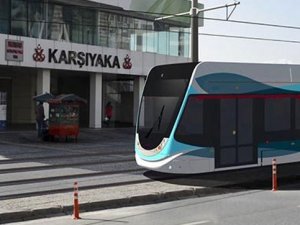 Karşıyaka tramvayını günde 15 bin kişi kullanıyor